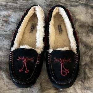Ugg slippers black suede